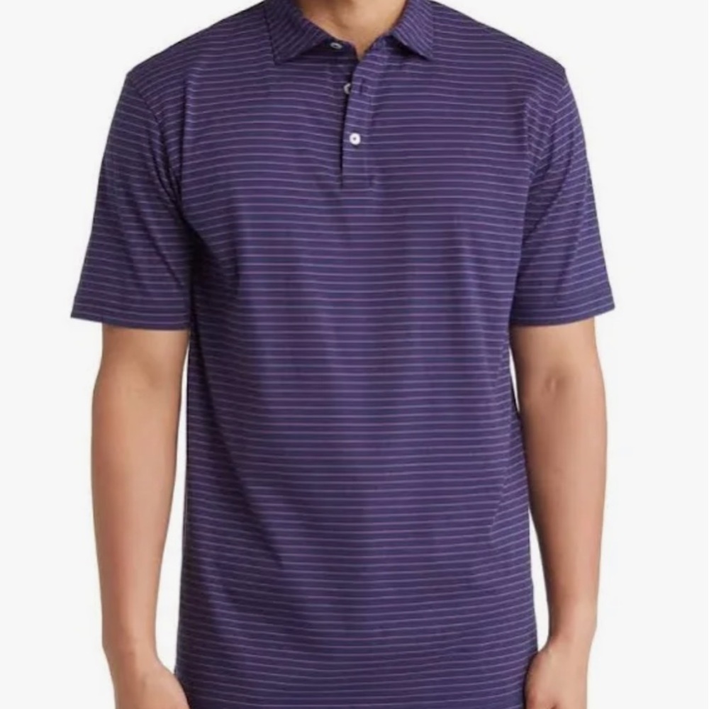 Peter Millar Pilot Mill Cedar Stripe Polo NWT - Picture 6 of 10